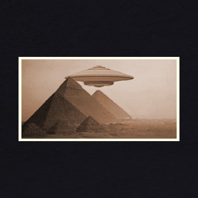 UFO over pyramids of Egypt by RawSunArt